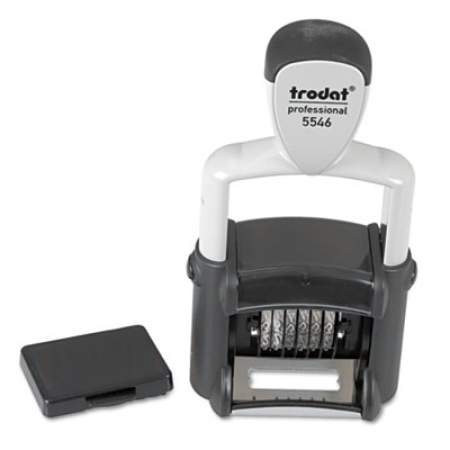 Trodat Self-Inking Professional Numberer, Type Size 1 1/2, Six Bands/Digits, Black (T5546)