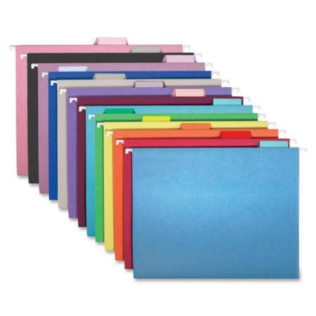 Smead Colored 1/5 Tab Cut Letter Recycled Hanging Folder (64063)