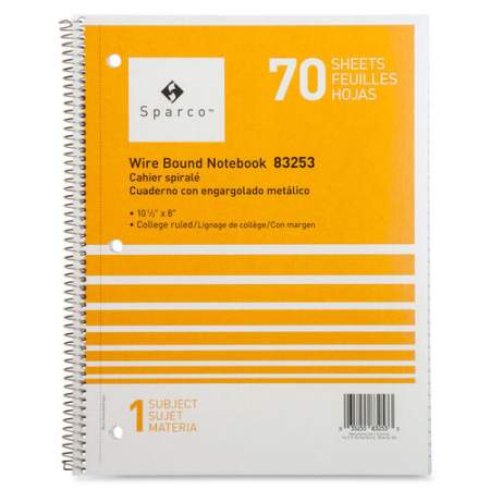 Sparco Wirebound College Ruled Notebooks (83253)