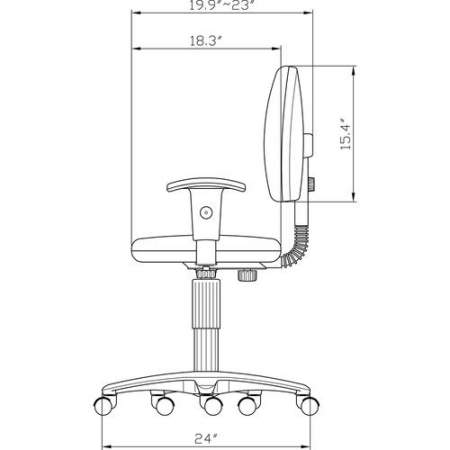 Lorell Millenia Pneumatic Adjustable Task Chair (80004)