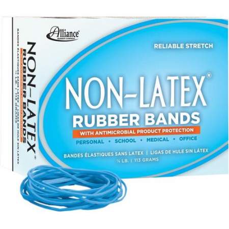 Alliance Rubber 42199 Non-Latex Rubber Bands with Antimicrobial Protection - Size #19