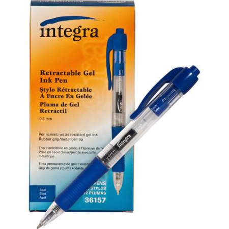 Integra Retractable 0.5mm Gel Pens (36157)