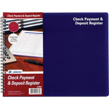 Adams Check Payment & Deposit Register (AFR60)