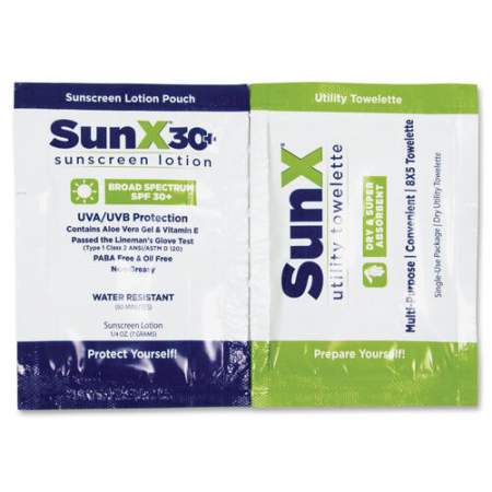 SunX CoreTex SPF30 Sunscreen Towelettes with Dispenser (CTSS010661)