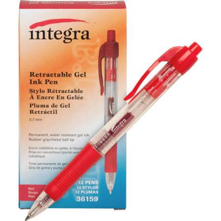 Integra Retractable 0.7mm Gel Pens (36159)