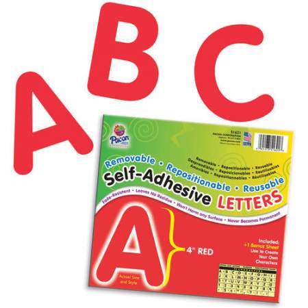 Pacon Reusable Self-Adhesive Letters (51621)