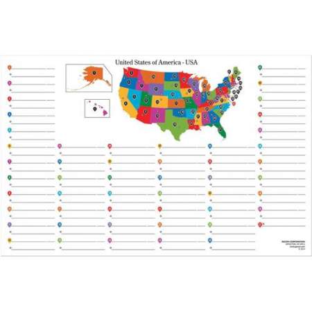 Pacon Dry Erase Learning Board Maps (2206)