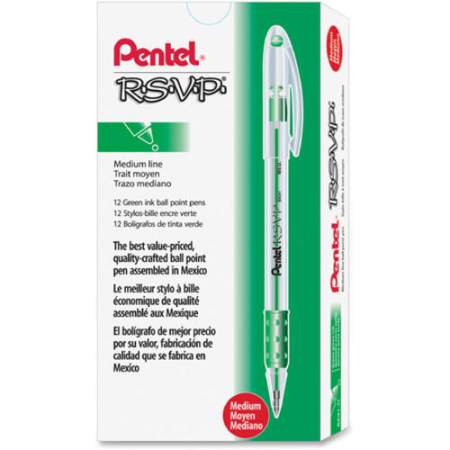 Pentel R.S.V.P. Ballpoint Stick Pens (BK91D)