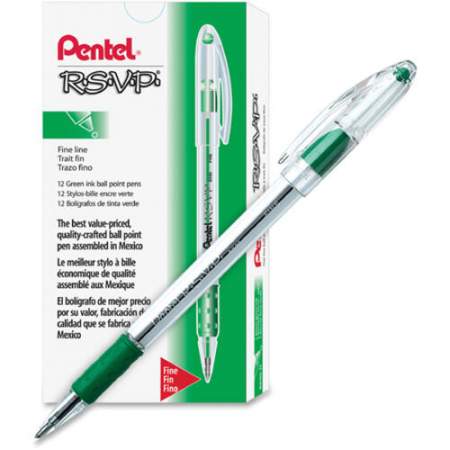 Pentel R.S.V.P. Ballpoint Stick Pens (BK90D)
