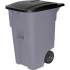 Rubbermaid Commercial Brute Rollout Container with Lid (9W2700GRAY)