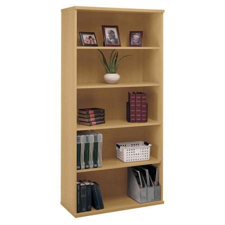 Bush Series C36W 5-Shelf Bookcase in Light Oak (WC60314)