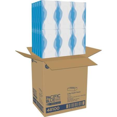 Georgia Pacific Georgia- Pacific Preference 2-Ply Facial Tissue by GP Pro (Georgia Pacific), Flat Box, 30 Boxes Per Case (48100)