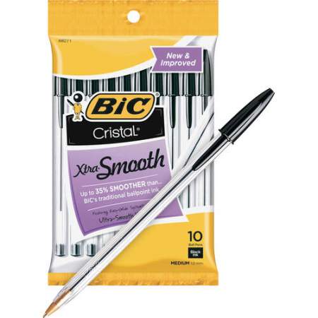 BIC Classic Cristal Ballpoint Pens (MSP101BK)