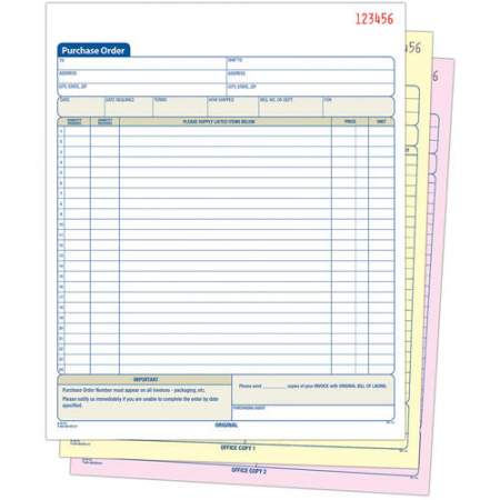 Adams 3-Part Carbonless Purchase Order Book (TC8131)