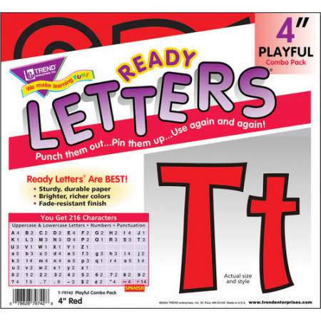 TREND 4" Ready Letter Playful Combo Pack (79742)