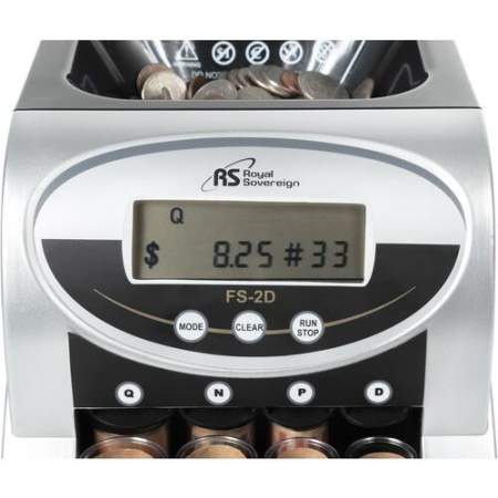 Royal Sovereign 2 row coin sorter 312 coins/min with anti jam technology (FS2D)