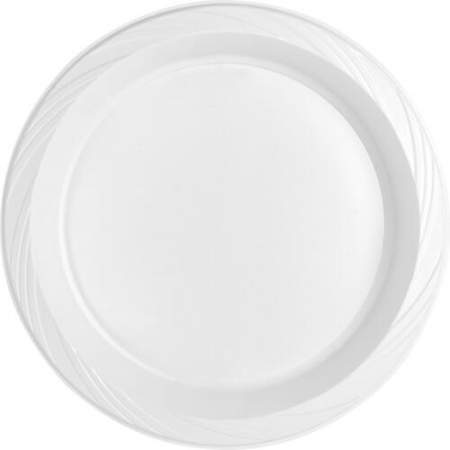 Genuine Joe 10-1/4" Large Plastic Plates (10323)