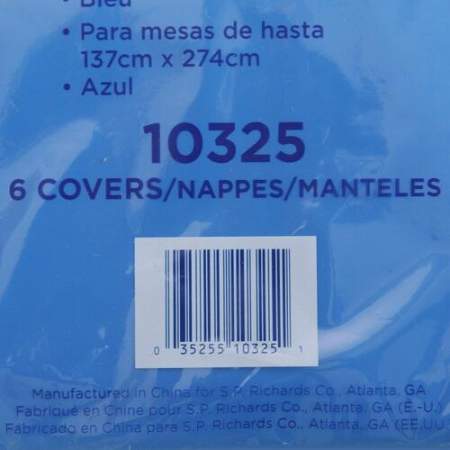 Genuine Joe Plastic Rectangular Table Covers (10325)