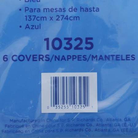 Genuine Joe Plastic Rectangular Table Covers (10325)