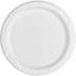 Genuine Joe Reusable Plastic White Plates (10327)