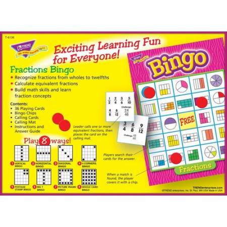TREND Fractions Bingo Game (6136)