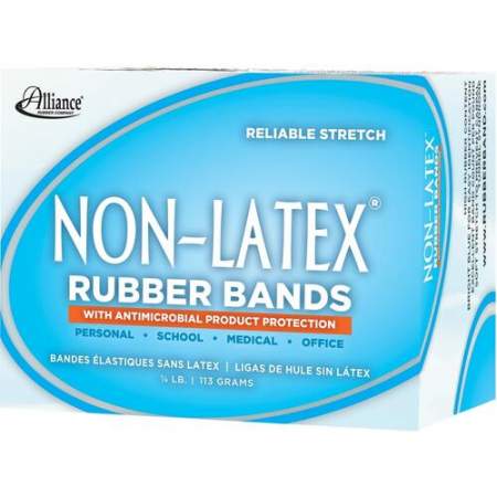 Alliance Rubber 42549 Non-Latex Rubber Bands with Antimicrobial Protection - Assorted sizes (#54)