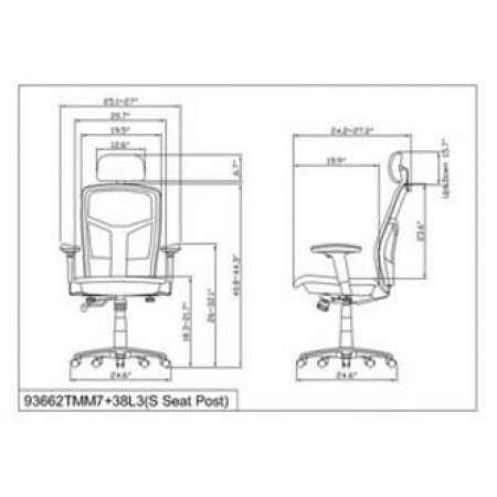 Lorell ErgoMesh Series High-Back Mesh Chair (60324)