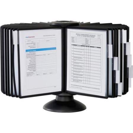 Durable SHERPA Carousel Desktop Reference Display System (555701)