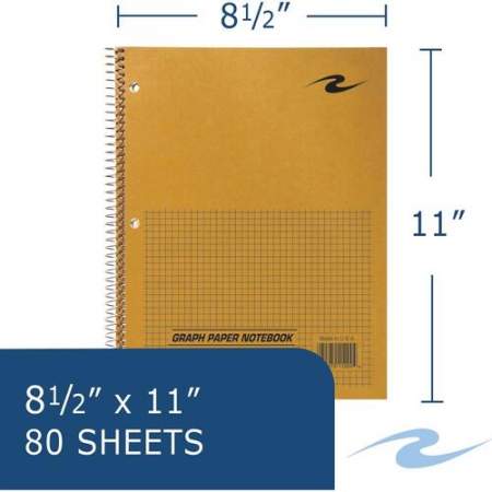 Roaring Spring 5x5 Graph Ruled Spiral Lab Notebook (11209)