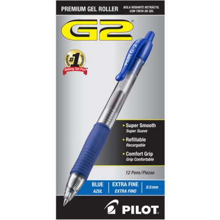 Pilot G2 Retractable XFine Gel Ink Rollerball Pens (31104)