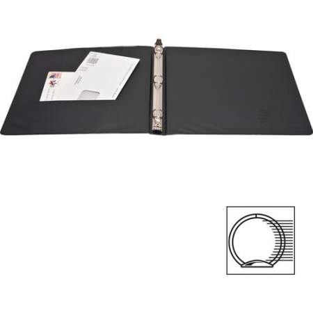 Business Source Round Ring Standard View Binders (09979)