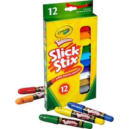 Crayola Twistables Slick Stix 12-count Smooth Crayons (529512)
