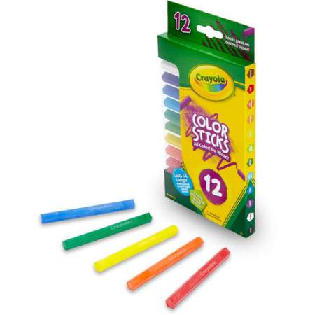 Crayola 12 Color Sticks Woodless Colored Pencils (682312)
