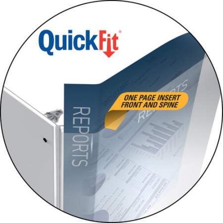 QuickFit Landscape Round Ring View Binder for Spreadsheets (95011L)