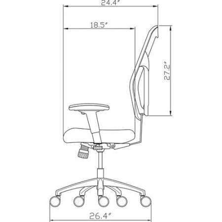 Lorell Mid Back Executive Chair (85036)