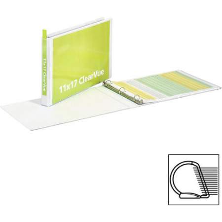 Cardinal ClearVue Overlay Tabloid D-Ring Binders (22112CB)