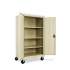 Alera Assembled Mobile Storage Cabinet, with Adjustable Shelves 36w x 24d x 66h, Putty (CM6624PY)