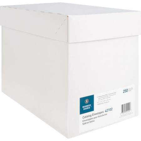 Business Source 28 lb. White Catalog Envelopes (42102)