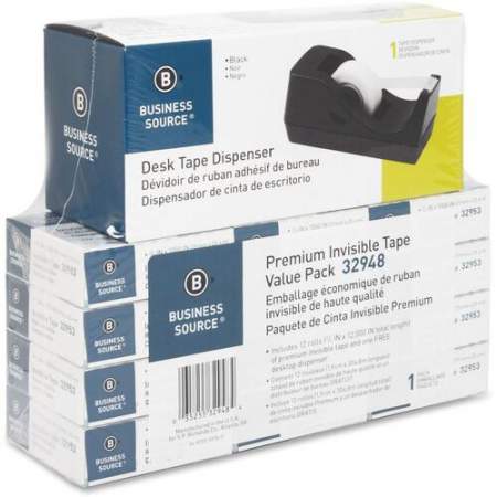 Business Source Invisible Tape Dispenser Value Pack (32948)