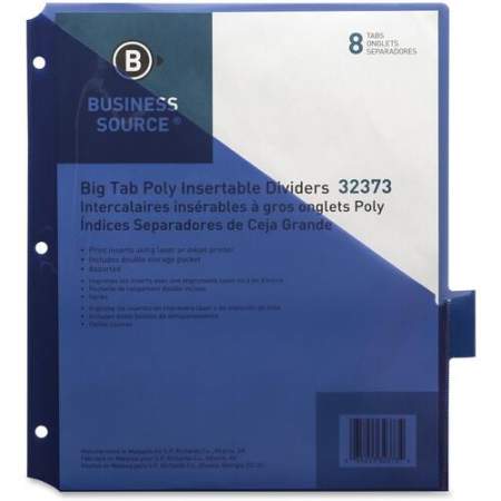 Business Source Double Pocket Index Dividers (32373)