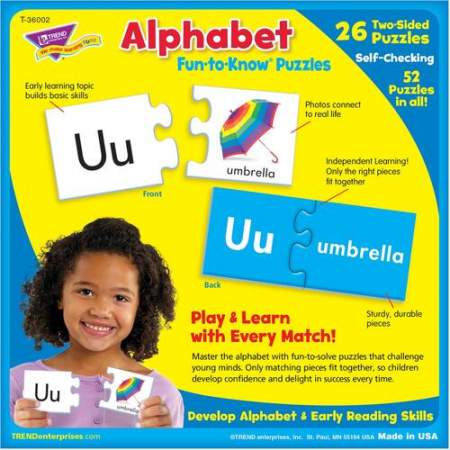 TREND Alphabet Fun-to-Know Puzzles (T36002)