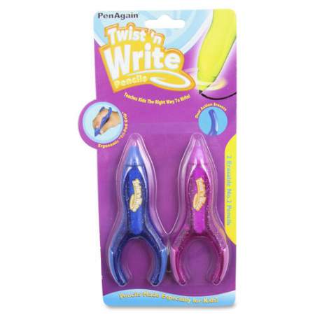 PenAgain Twist 'n Write Pencil 2-Pack (00073)