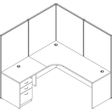 Lorell Essentials Rectangular Desk Shell (69373)