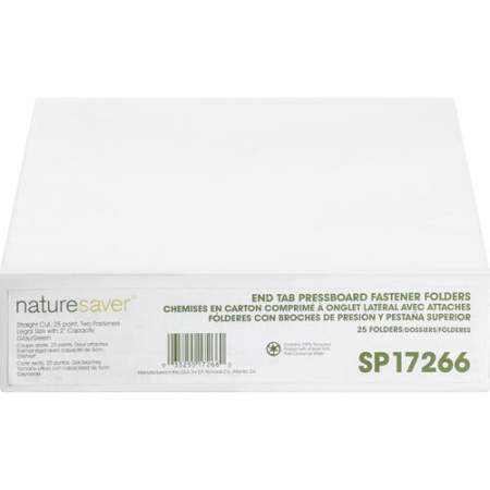 NatureSaver NatureSaver Legal Recycled End Tab File Folder (SP17266)