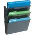 deflecto Sustainable DocuPocket Letter Black-3 pocket 50% Recycled Content (93604)