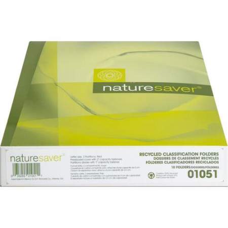 NatureSaver NatureSaver 2/5 Tab Cut Letter Recycled Classification Folder (01051)