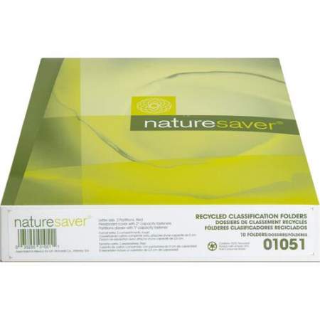 NatureSaver NatureSaver 2/5 Tab Cut Letter Recycled Classification Folder (01051)