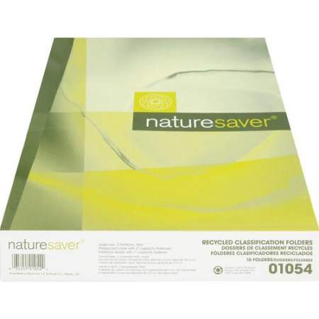 NatureSaver NatureSaver 2/5 Tab Cut Legal Recycled Classification Folder (01054)