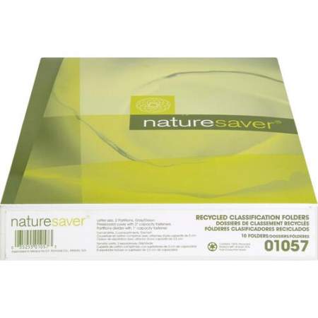 NatureSaver NatureSaver 2/5 Tab Cut Letter Recycled Classification Folder (01057)