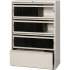 Lorell Receding Lateral File with Roll Out Shelves - 4-Drawer (43510)